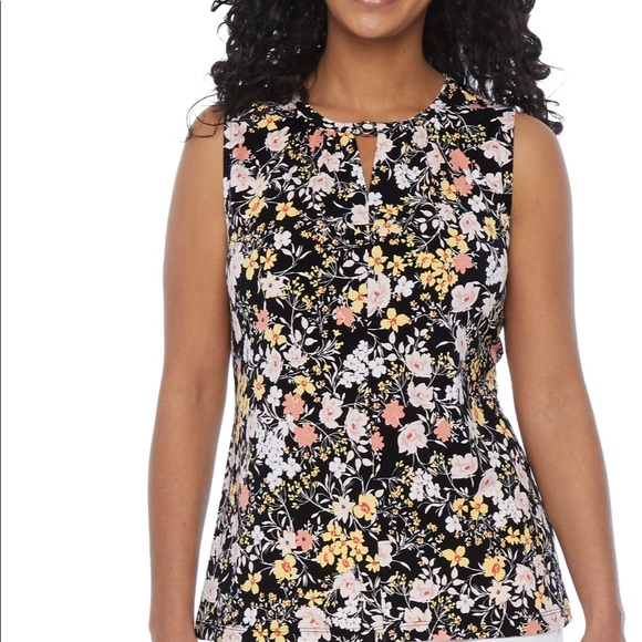 Liz Claiborne Tops - Liz Claiborne Career Petite PL blouse top  Floral